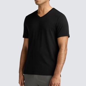 Unbound Merino Black 100% Merino Wool V-Neck T-Shirt – XL | $95 Retail